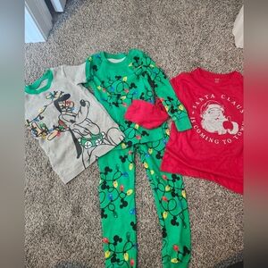 Nwot Disney Christmas Pajamas And Shirt